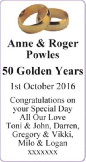 Anne & Roger Powles